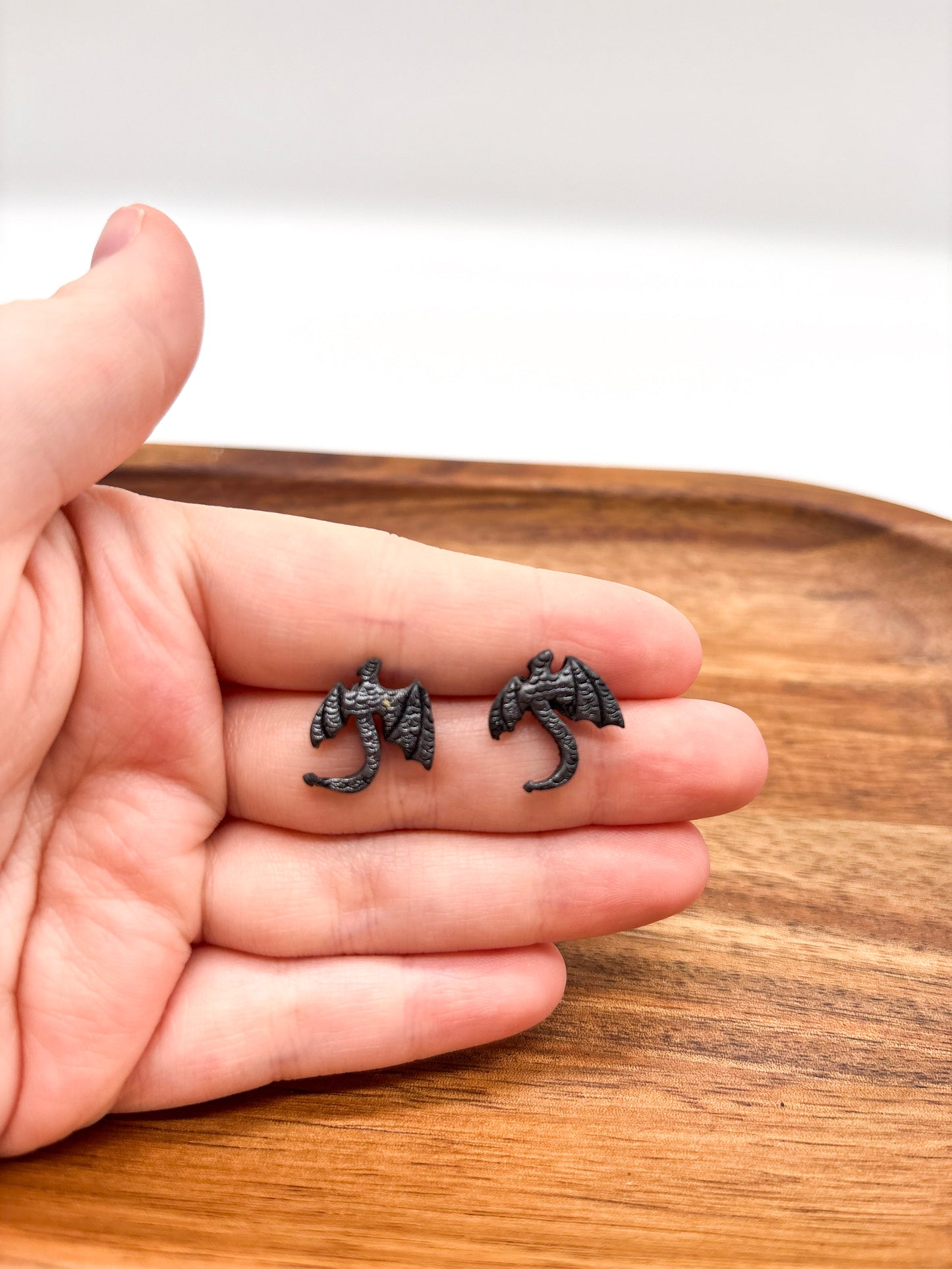 Dragon studs in 3 colors