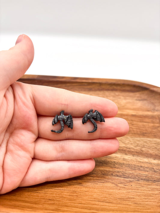 Dragon studs in 3 colors