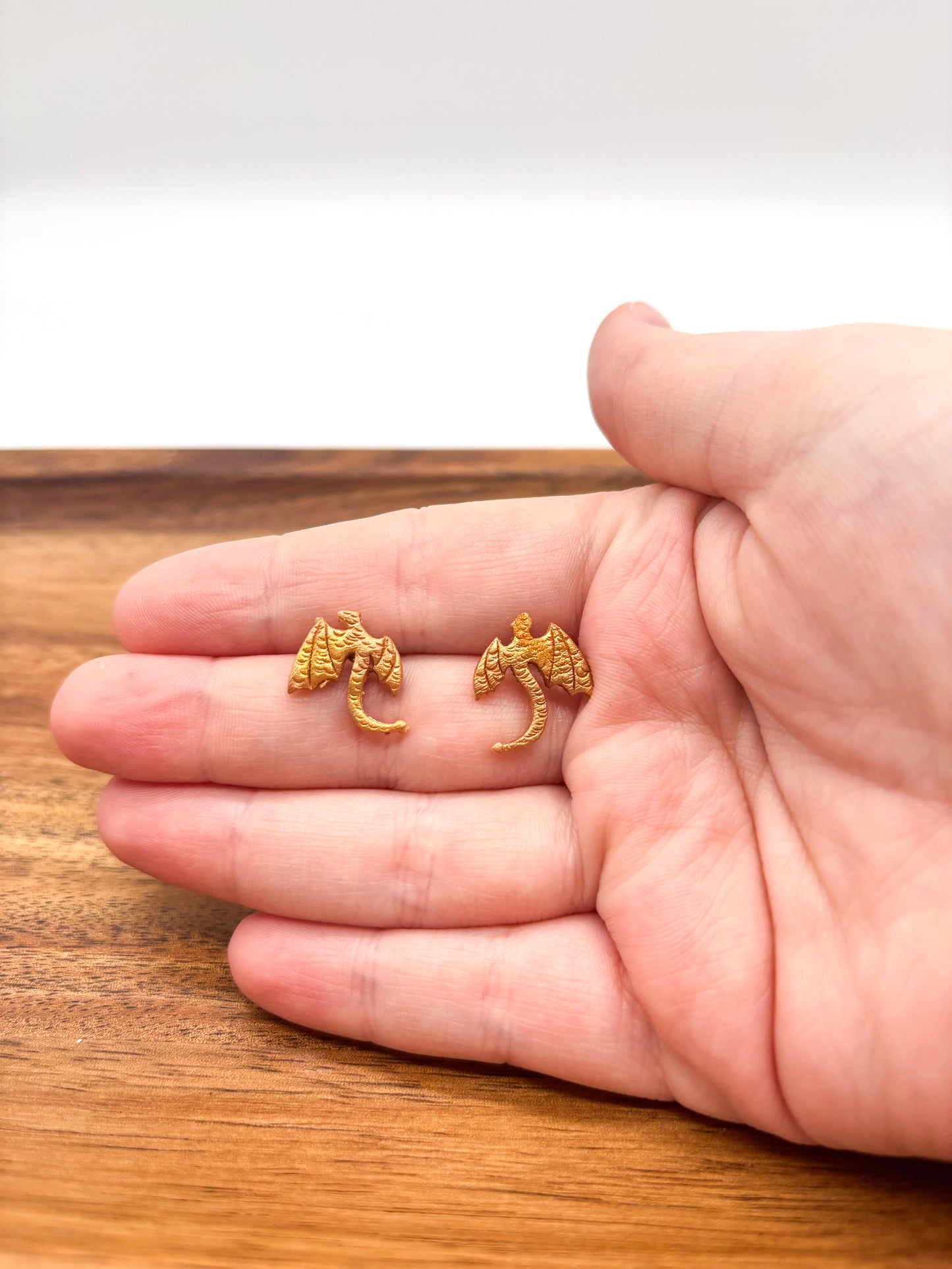 Dragon studs in 3 colors