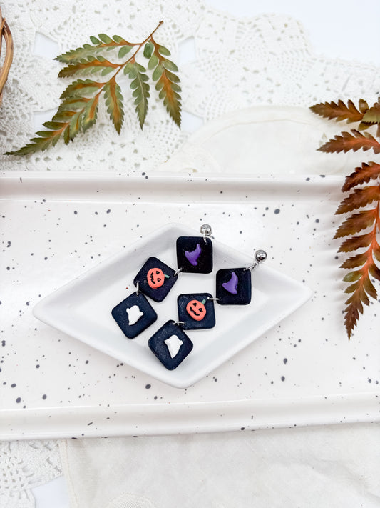 Halloween 3 square dangles