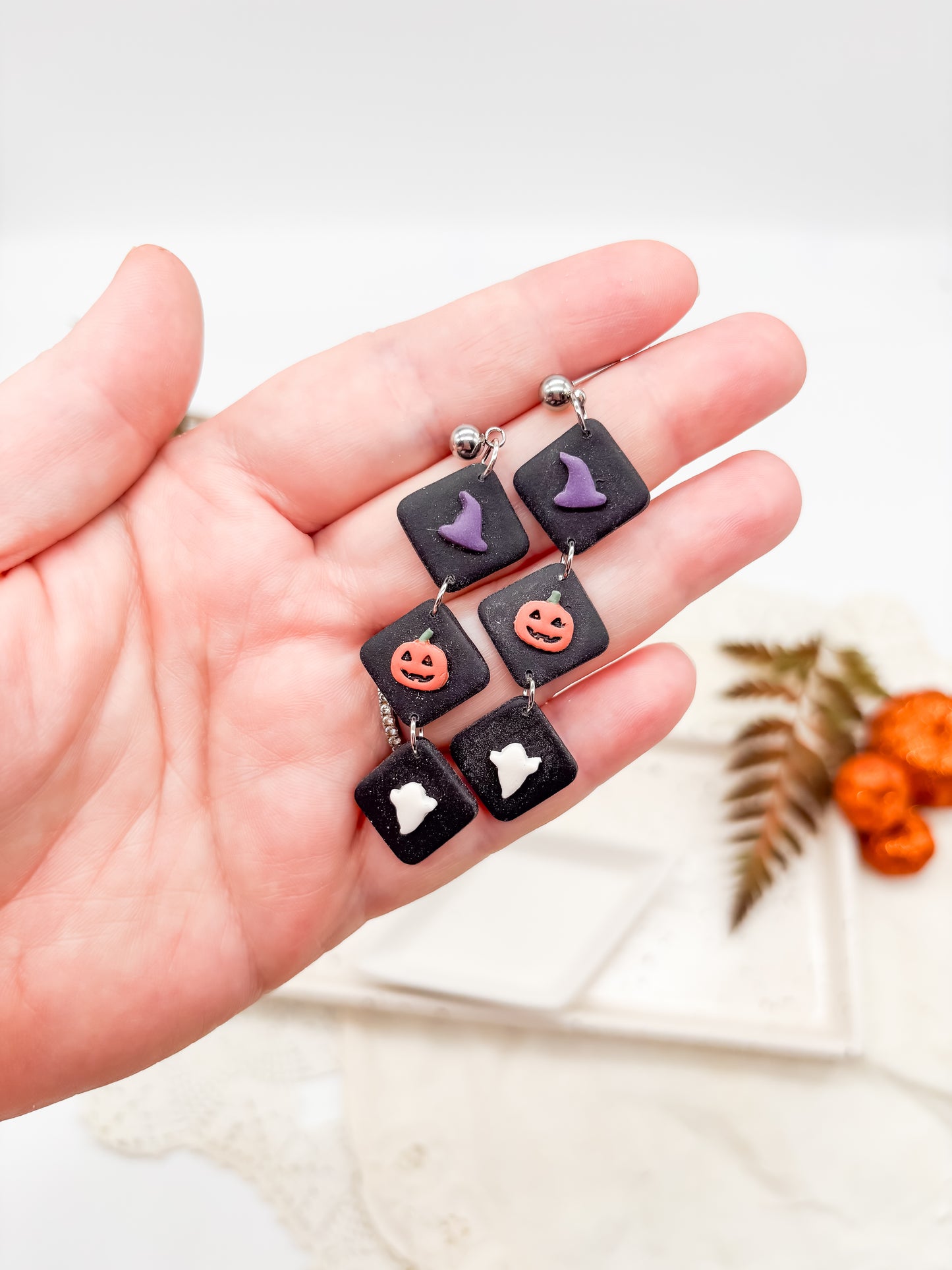 Halloween 3 square dangles
