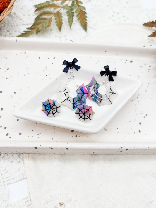 Wednesday inspired dangles and studs