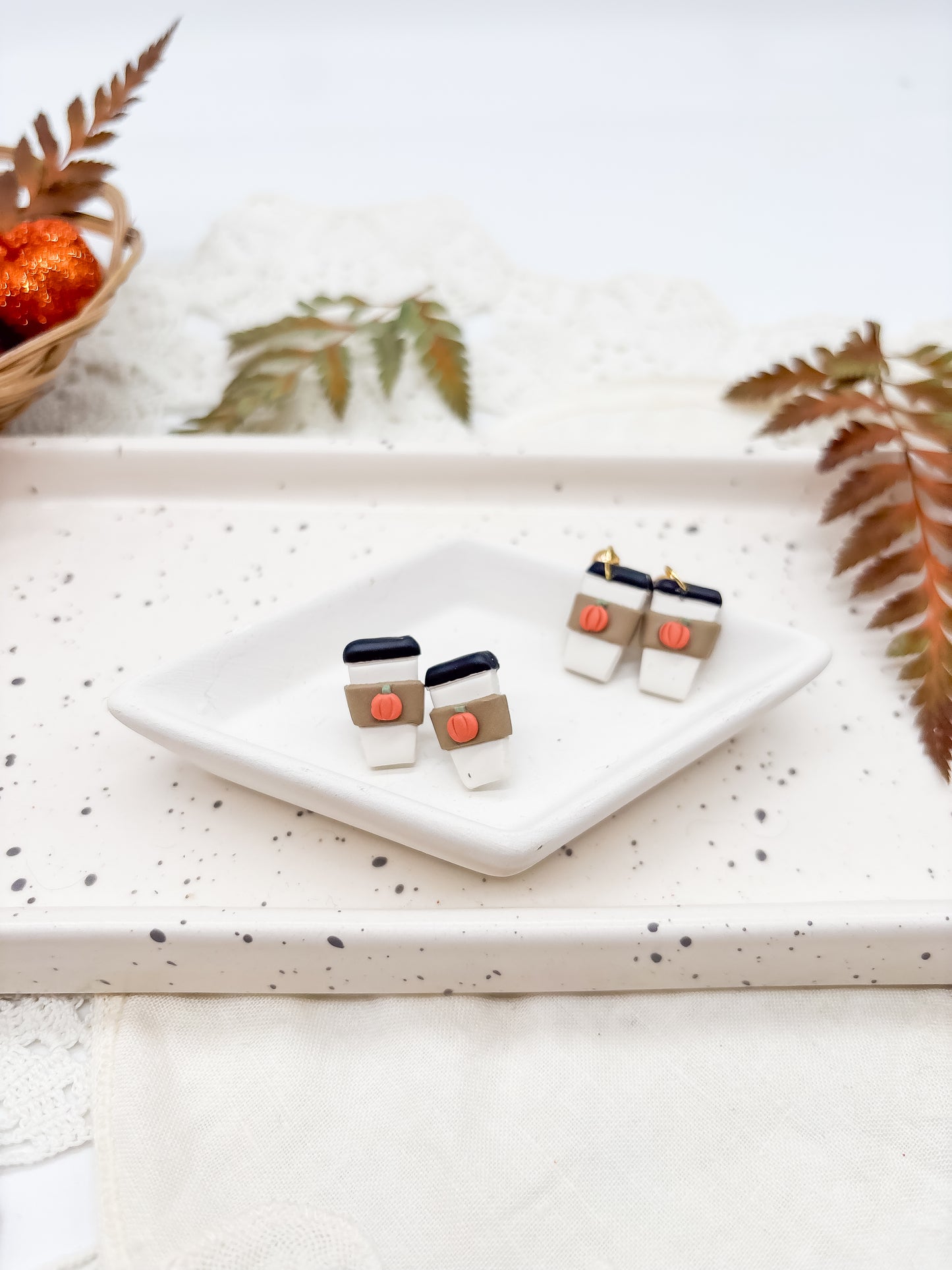 PSL Coffee cup studs or dangles