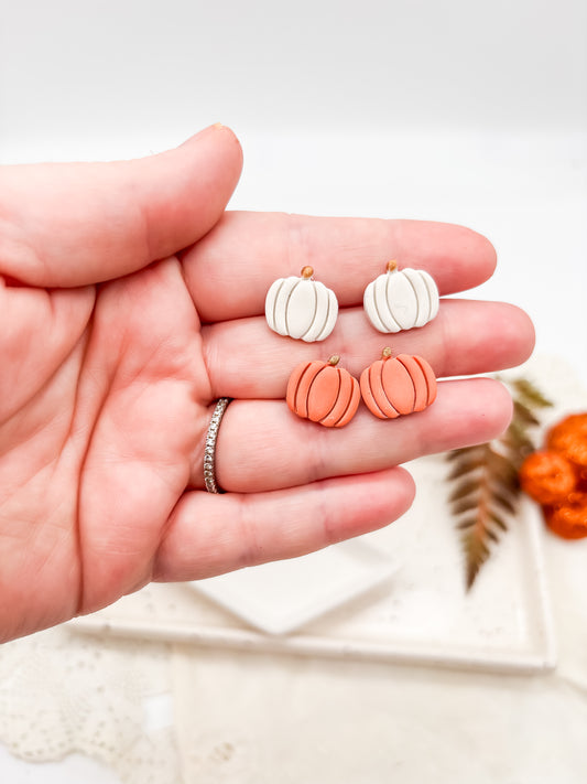Pumpkin studs in 2 colors