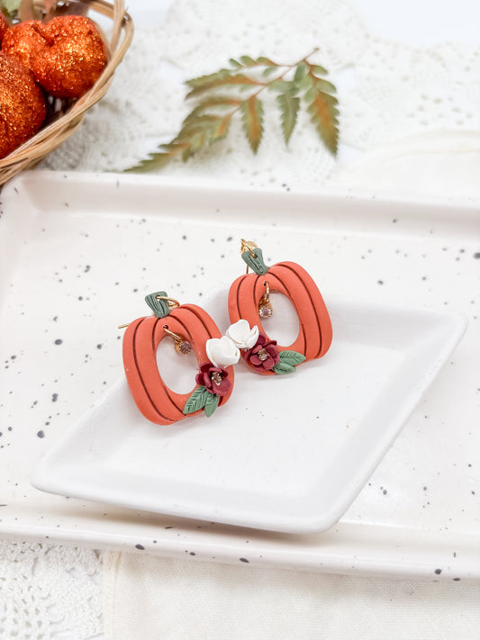 Orange pumpkin with cut out