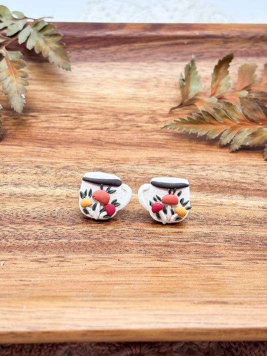 Vintage mushroom mugs