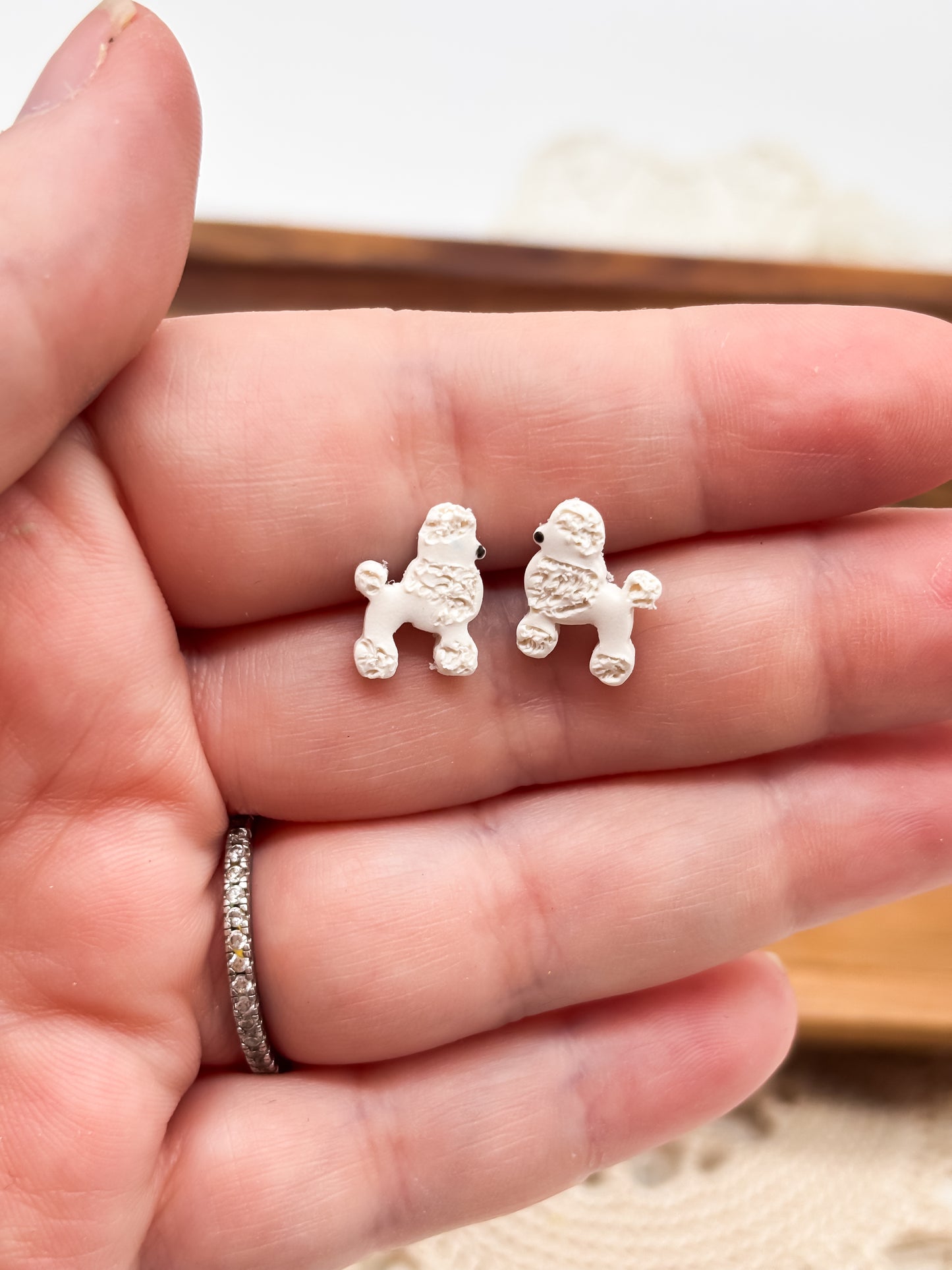 Poodle studs or dangles