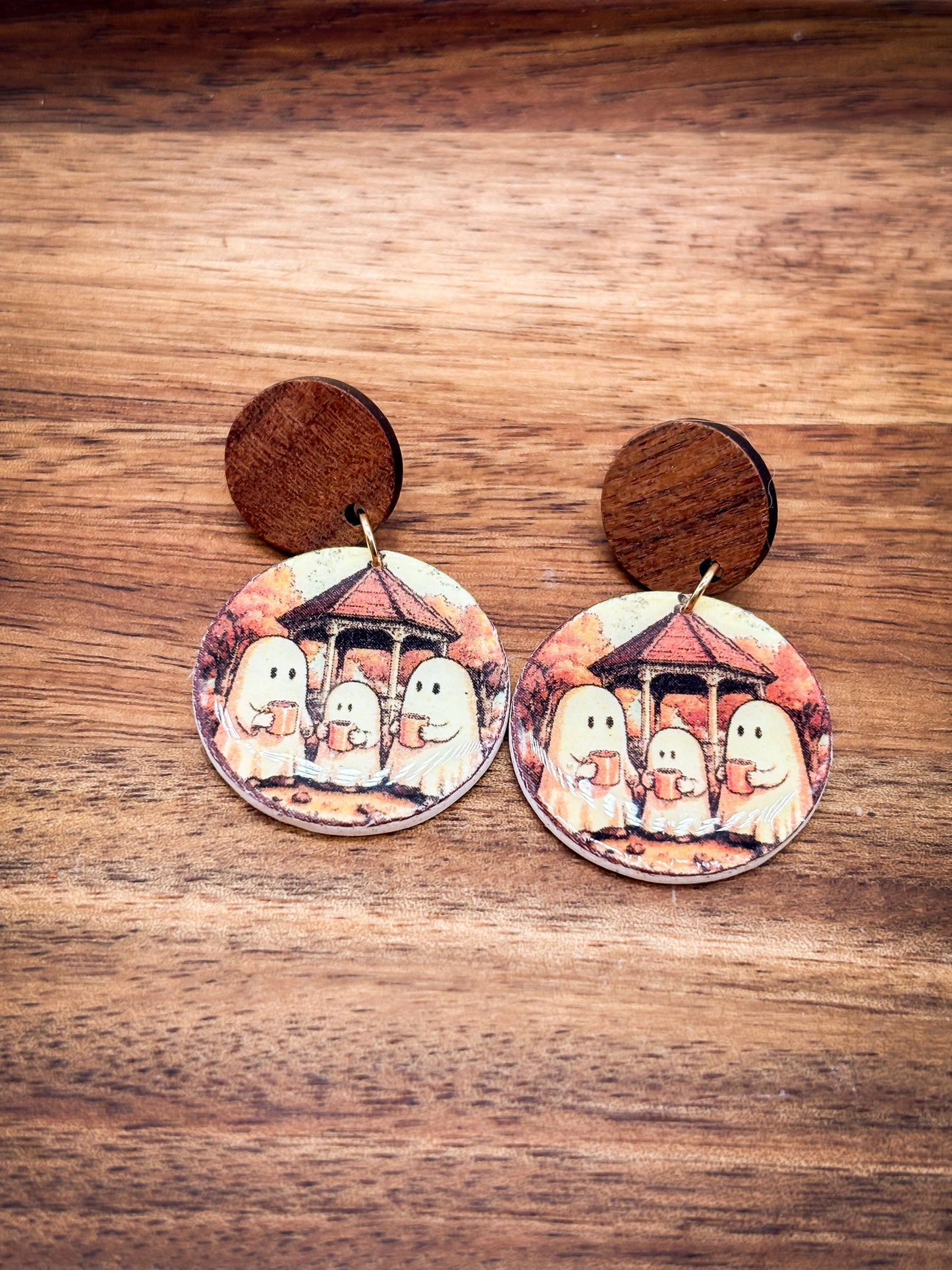 Ghosts in a gazebo dangles