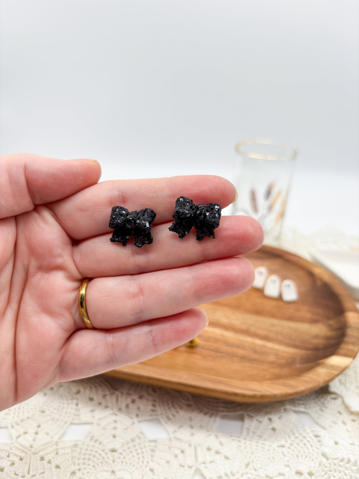 Falloween Glitter bows