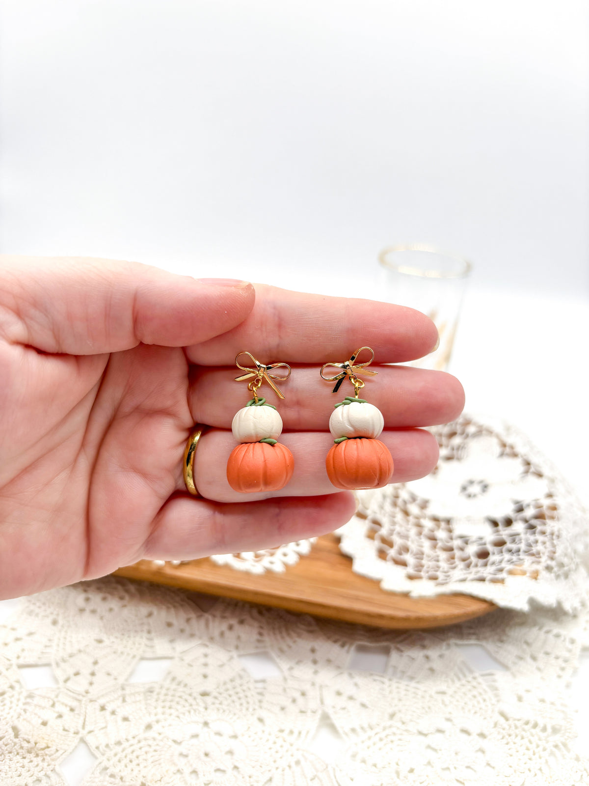 3D Pumpkin dangles