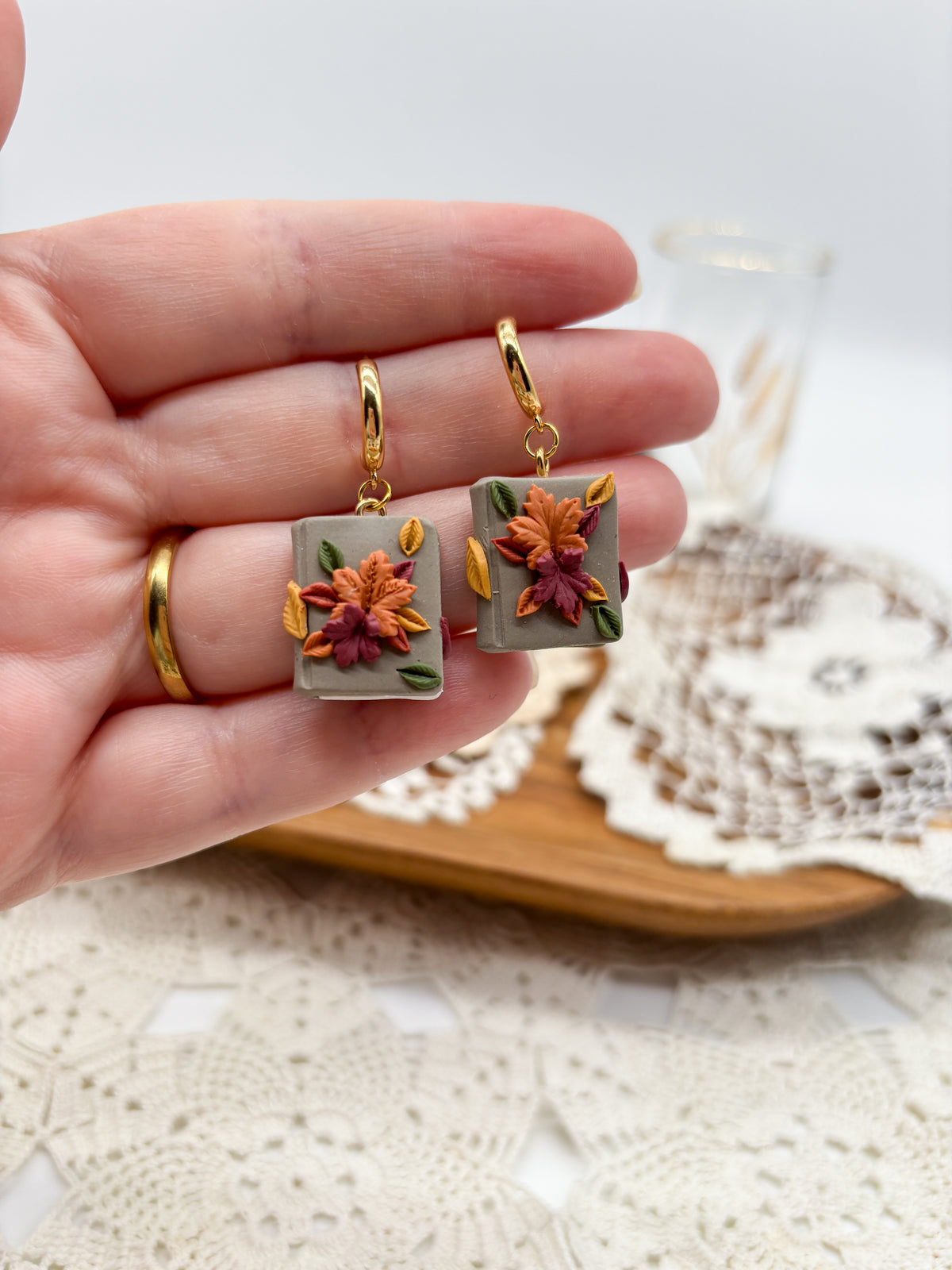 Autumn Book Dangles