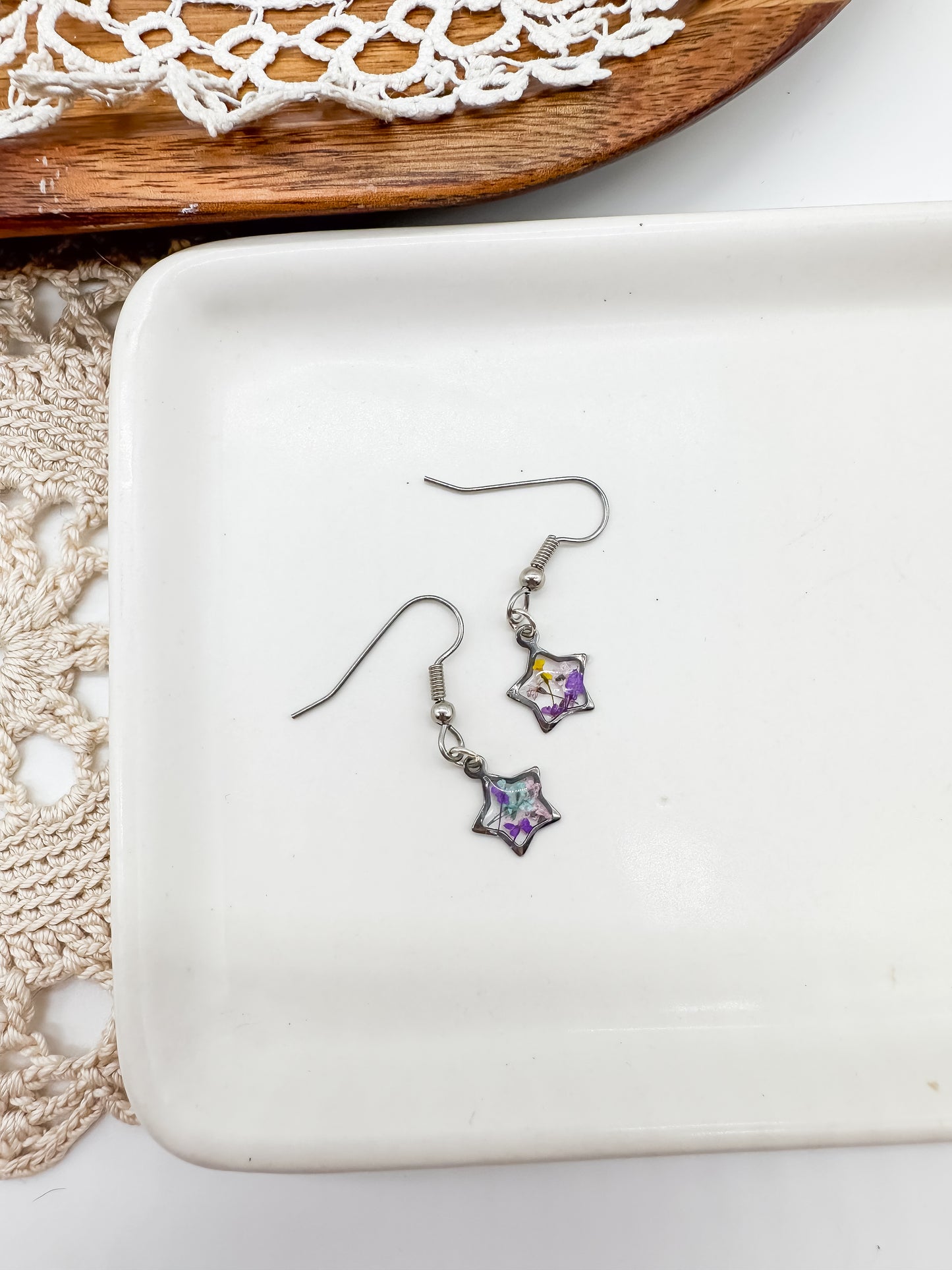 Dainty star dangles