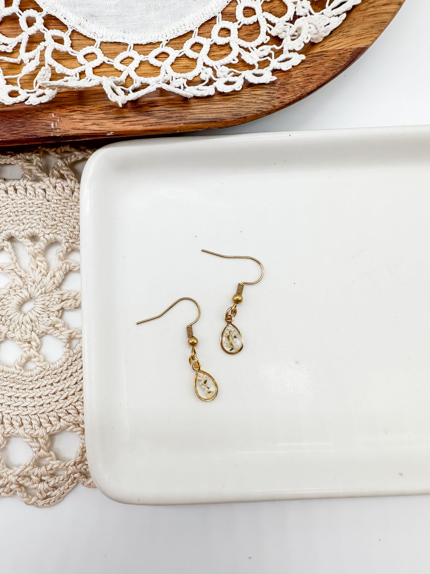 Dainty teardrop dangles