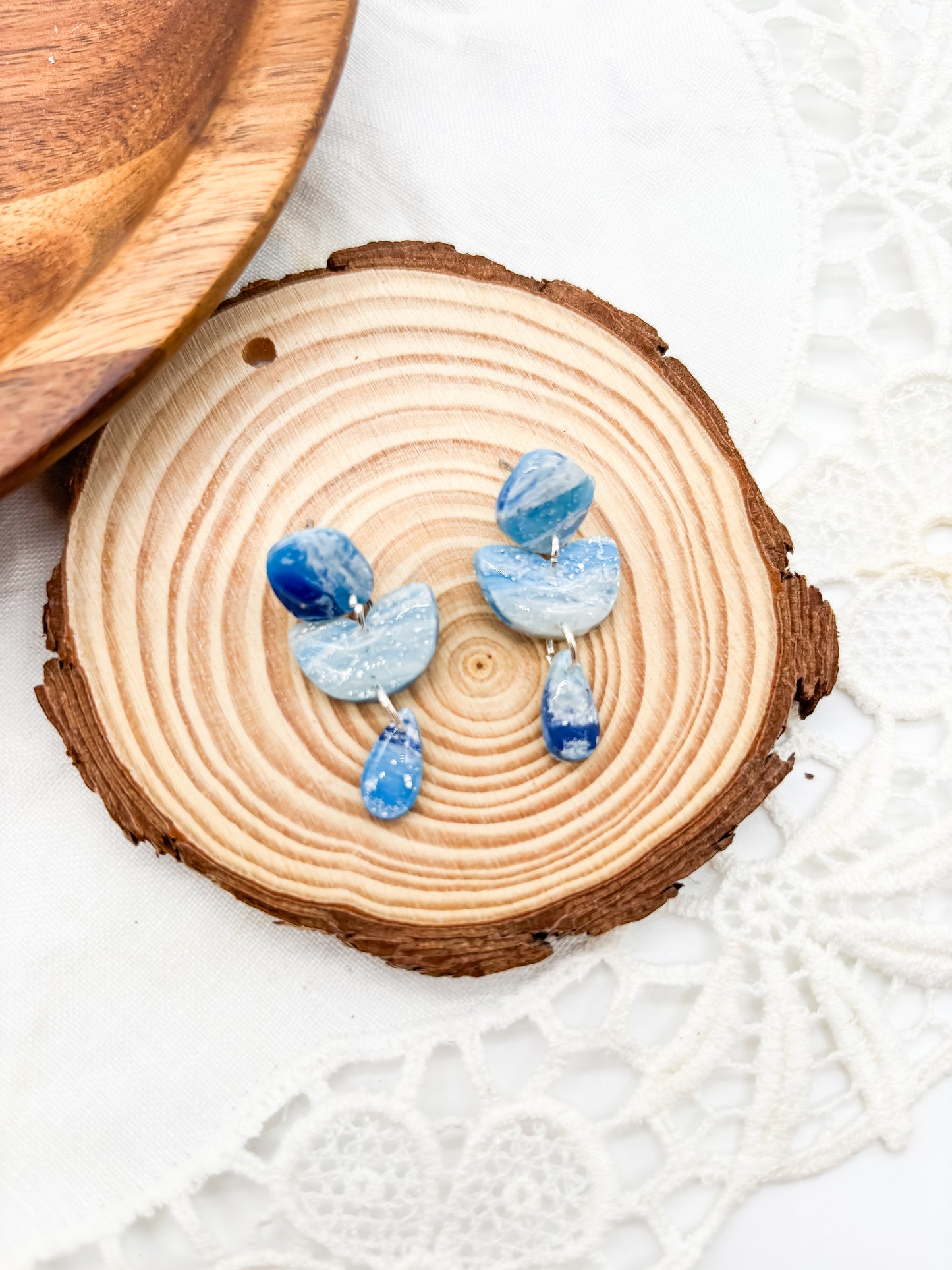 Ocean faux stone mia dangles