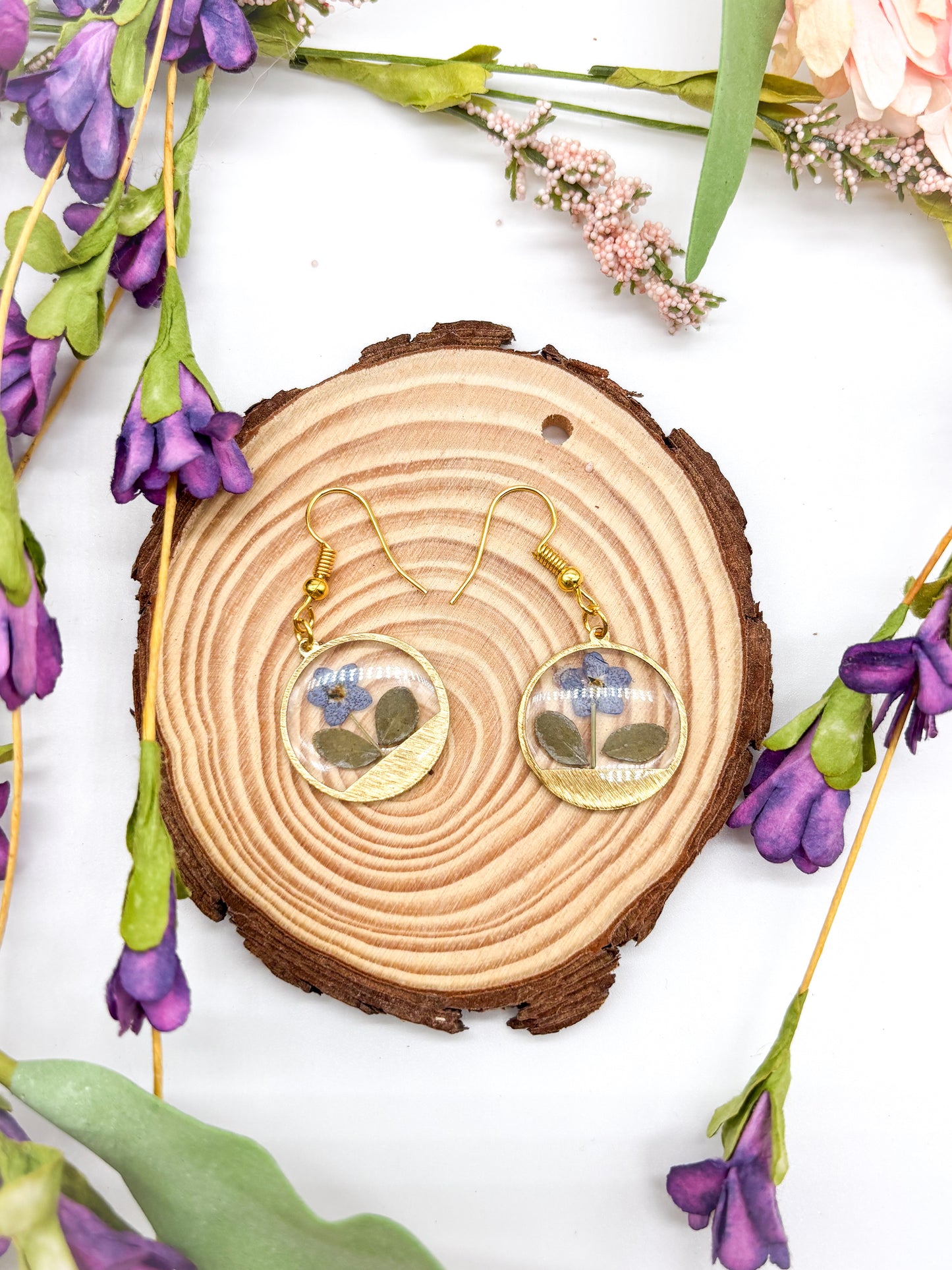 Forget me not earrings