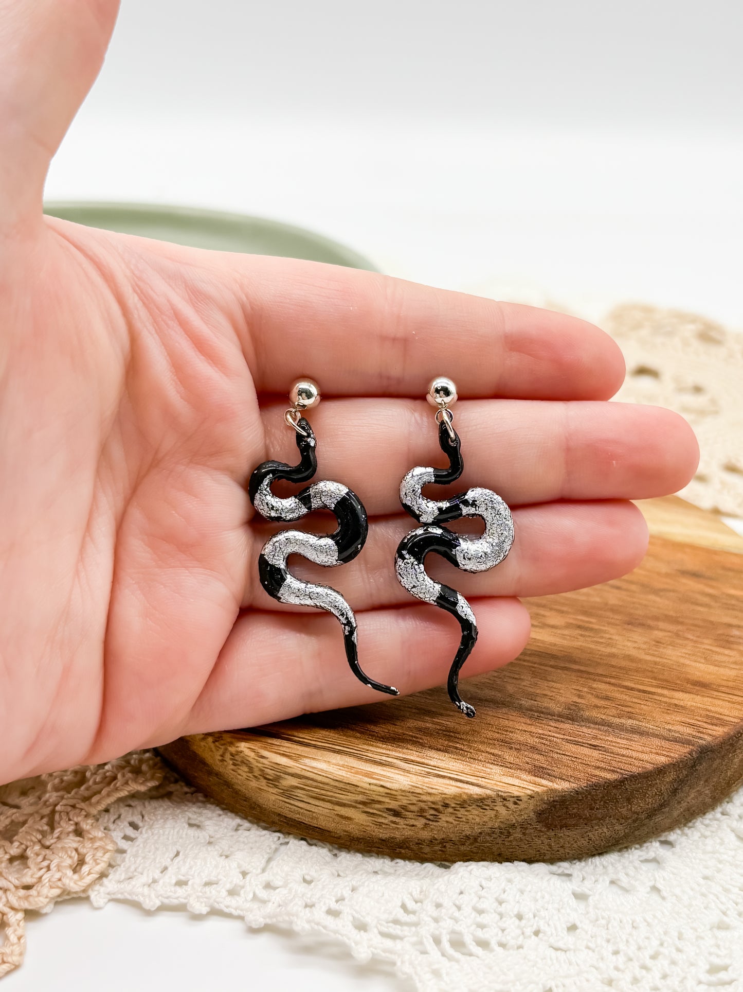 Snake earrings