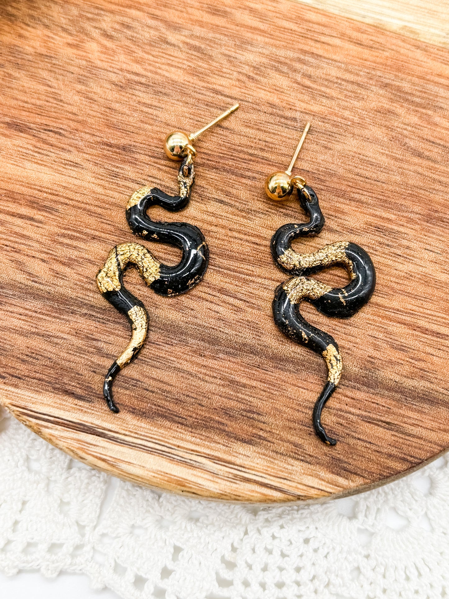 Snake earrings