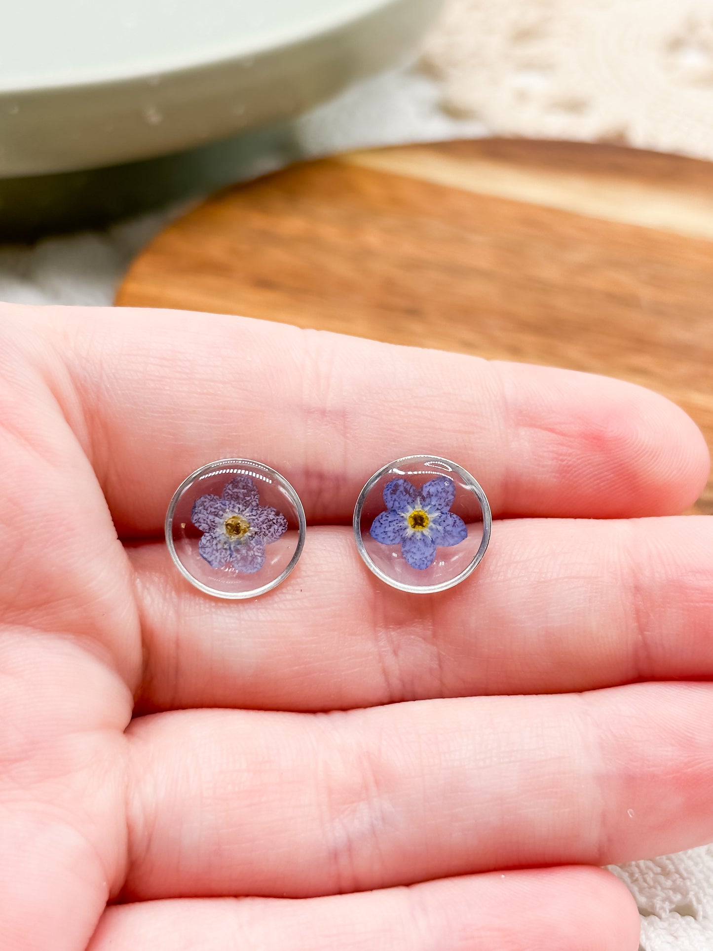 forget me not earrings
