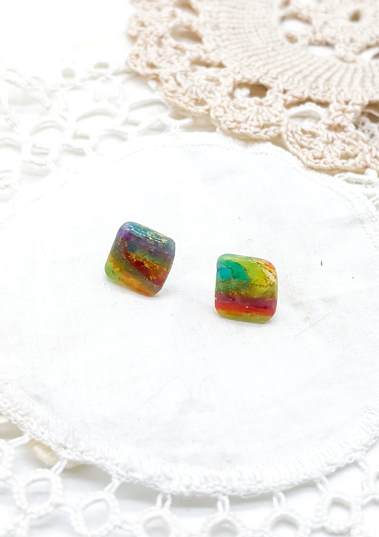Rainbow studs in multiple options