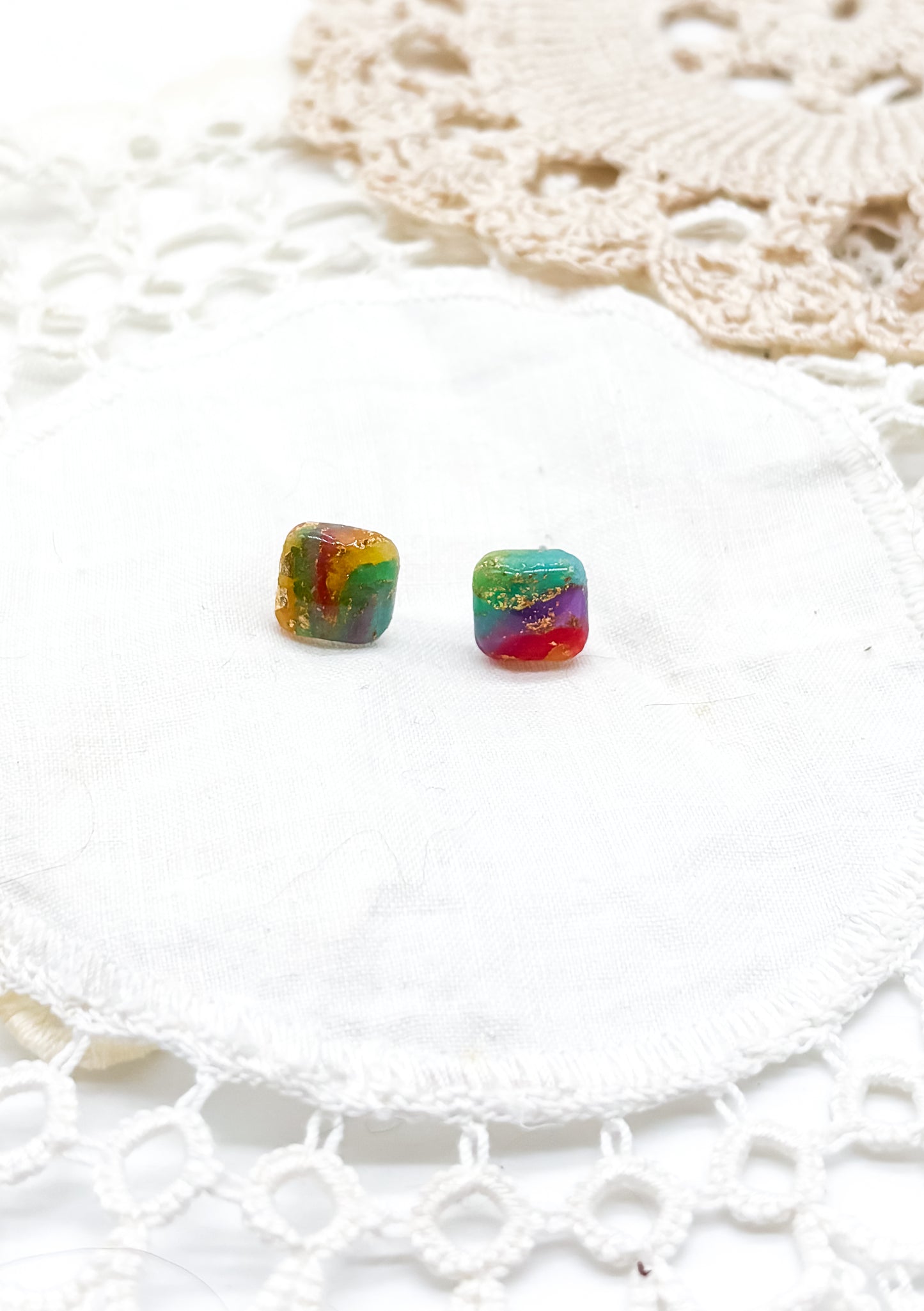 Rainbow studs in multiple options
