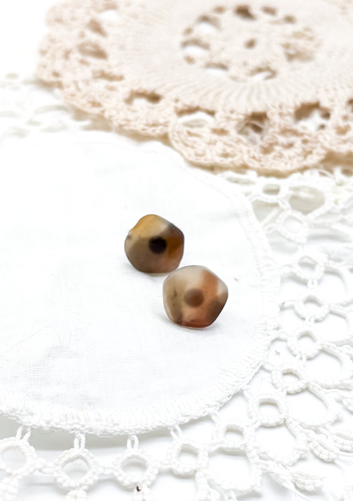 Tortoise shell studs