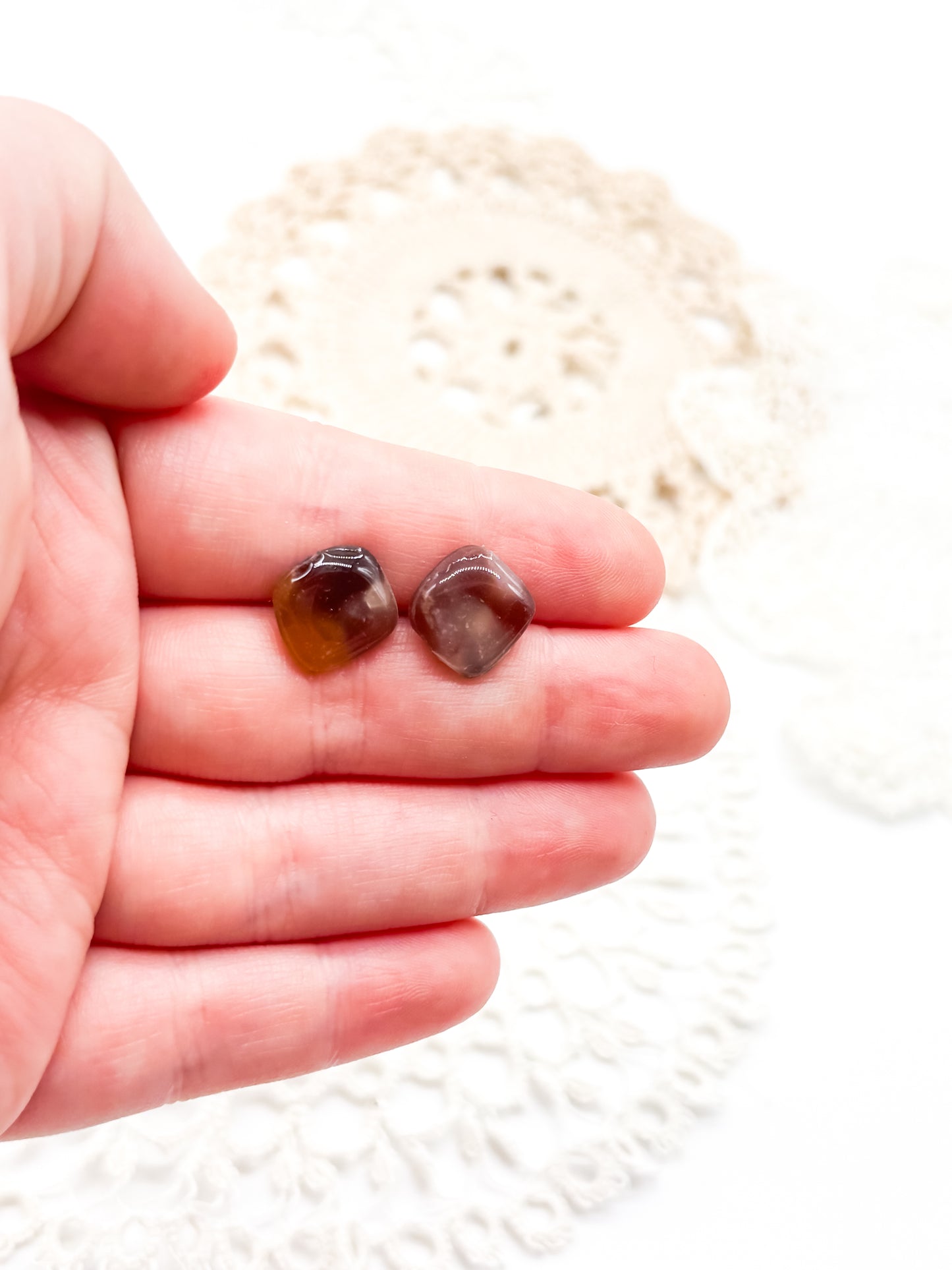 Tortoise shell studs