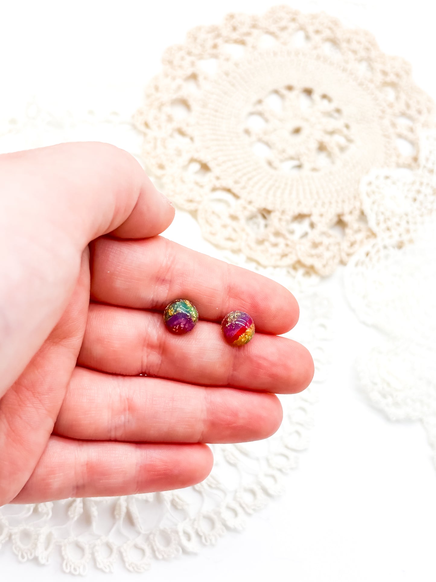 Rainbow studs in multiple options