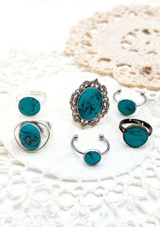 Turquoise rings in many options