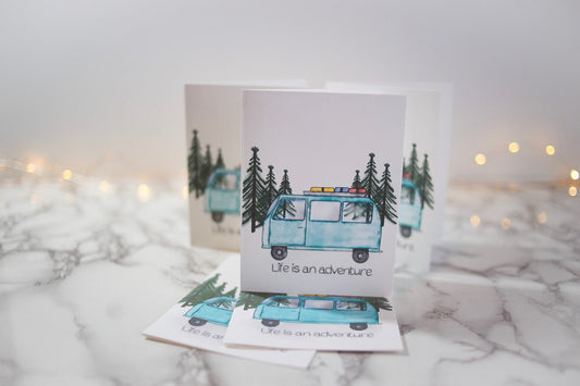 Life is an adventure note cards, blank inside