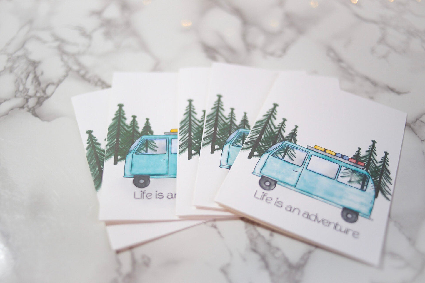 Life is an adventure note cards, blank inside
