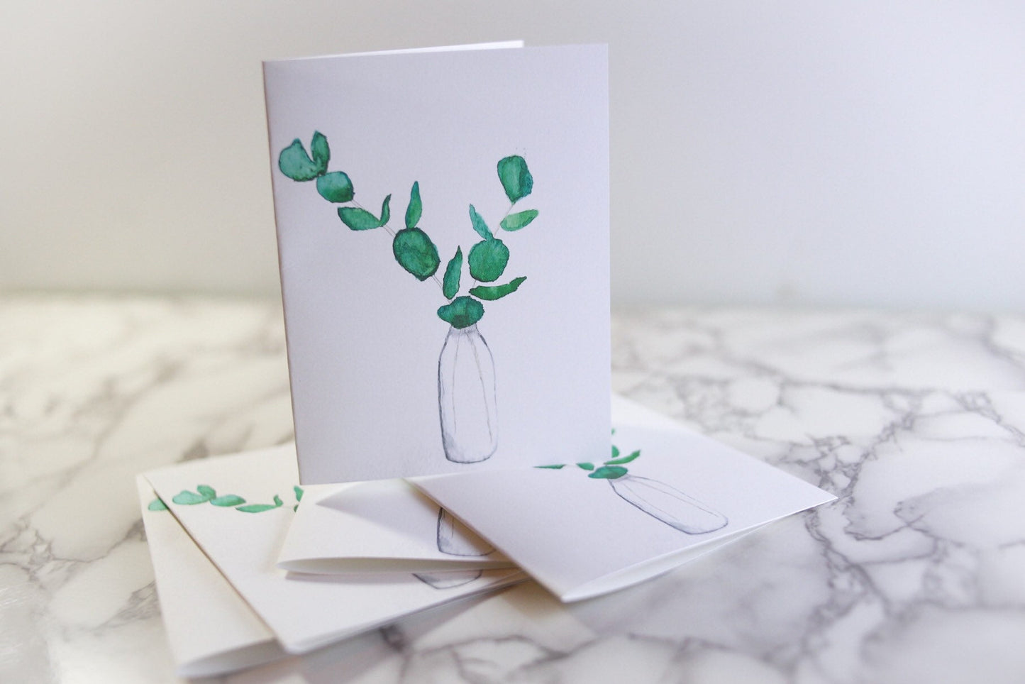 Eucalyptus notecards blank inside