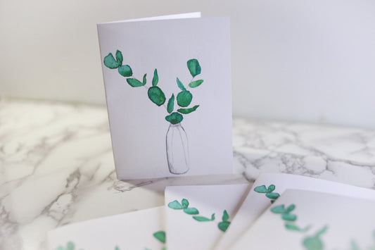 Eucalyptus notecards blank inside