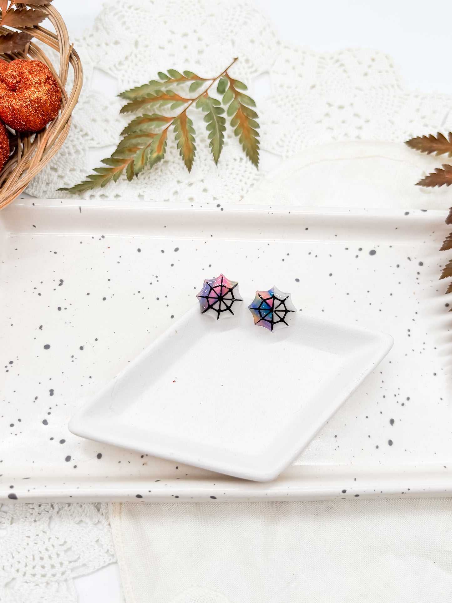 Wednesday inspired dangles and studs