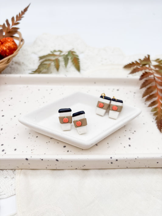 PSL Coffee cup studs or dangles