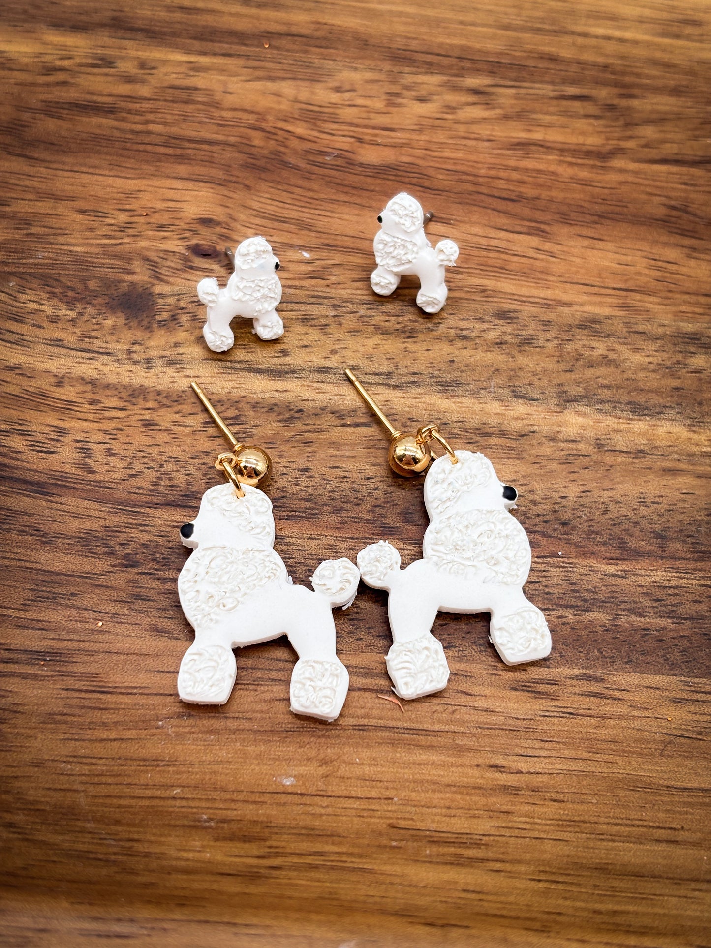 Poodle studs or dangles