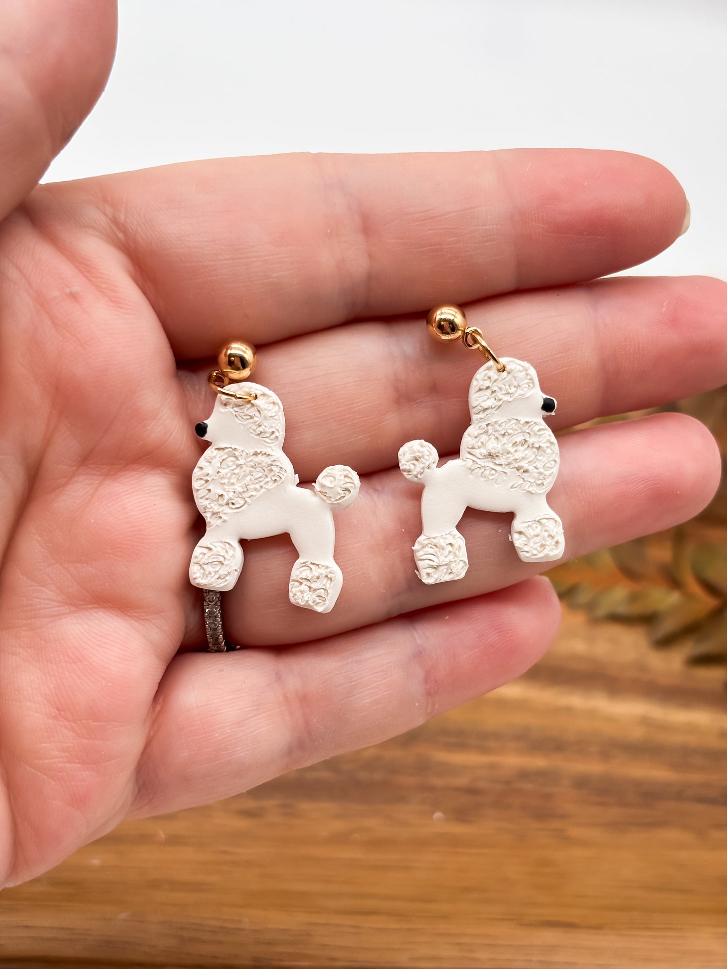 Poodle studs or dangles