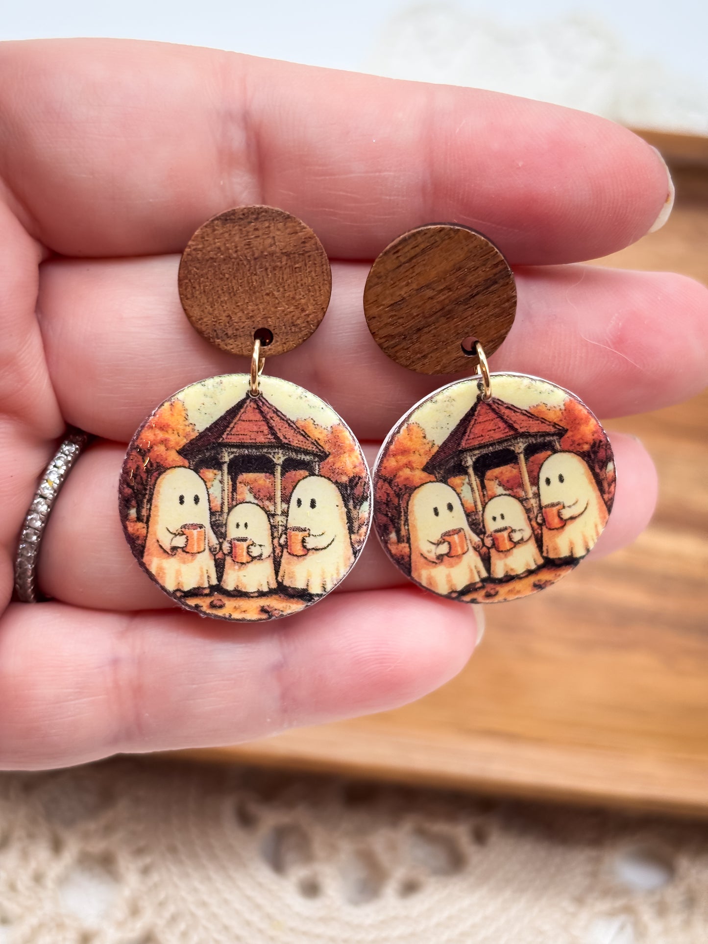 Ghosts in a gazebo dangles