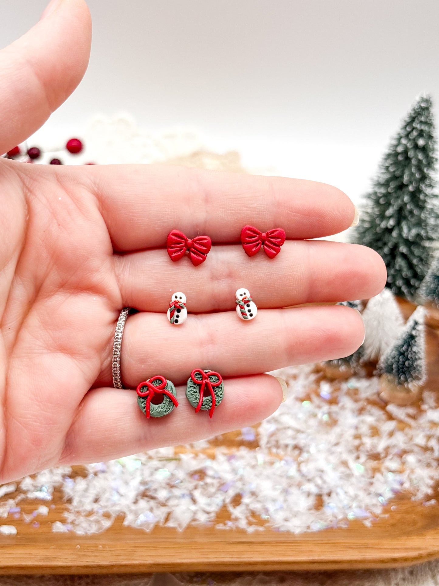 Christmas Tiny Stud Trio Pack