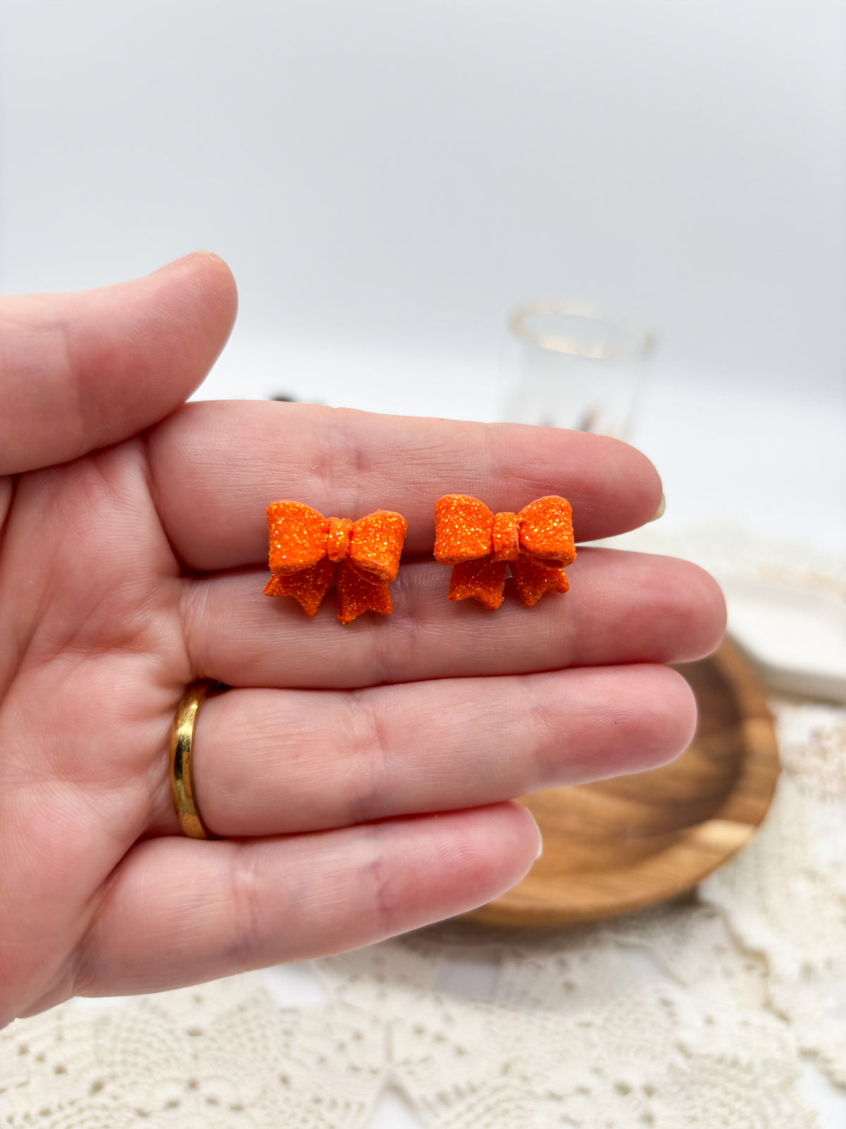 Falloween Glitter bows
