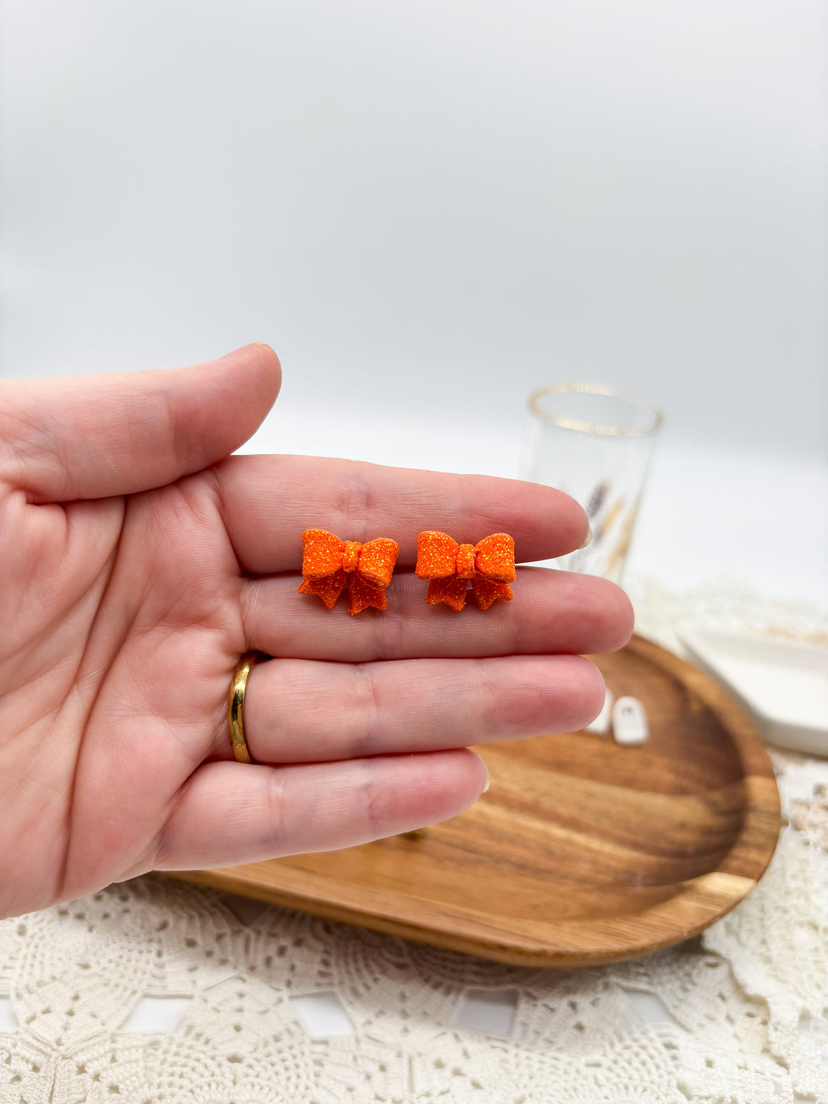 Falloween Glitter bows