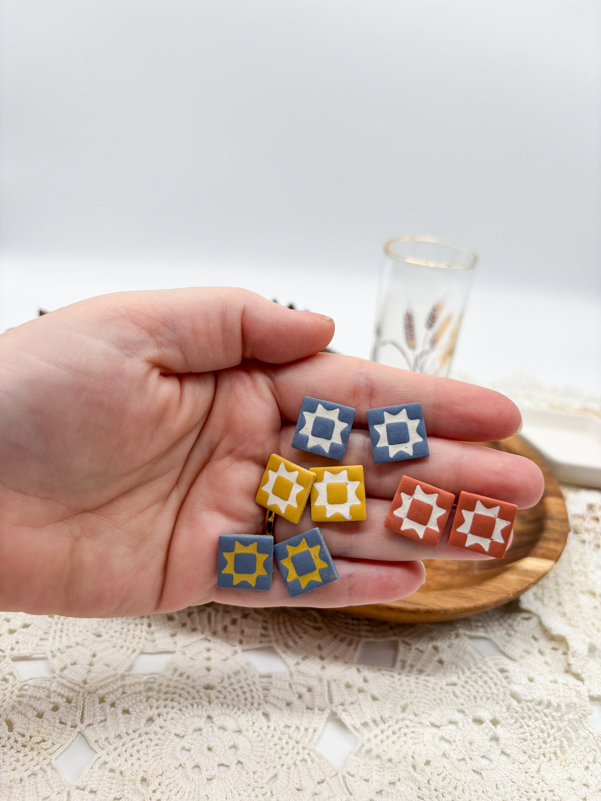 Fall Quilt Studs
