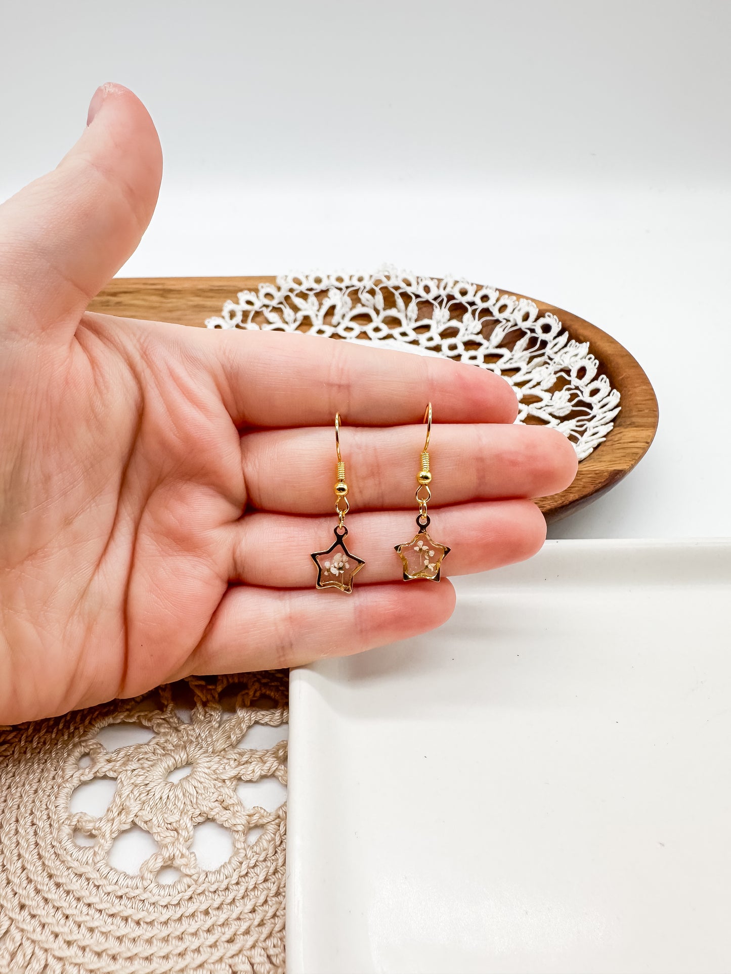 Dainty star dangles
