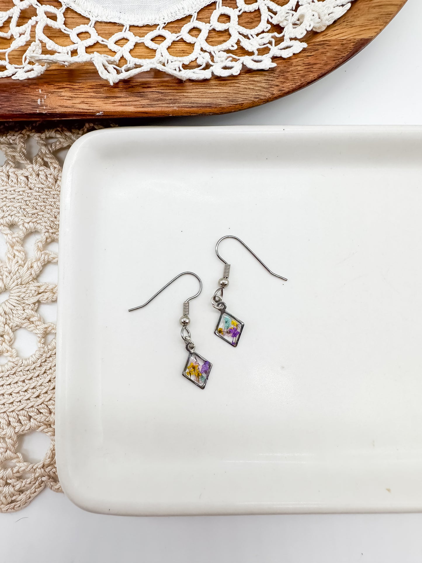 Dainty diamond dangles