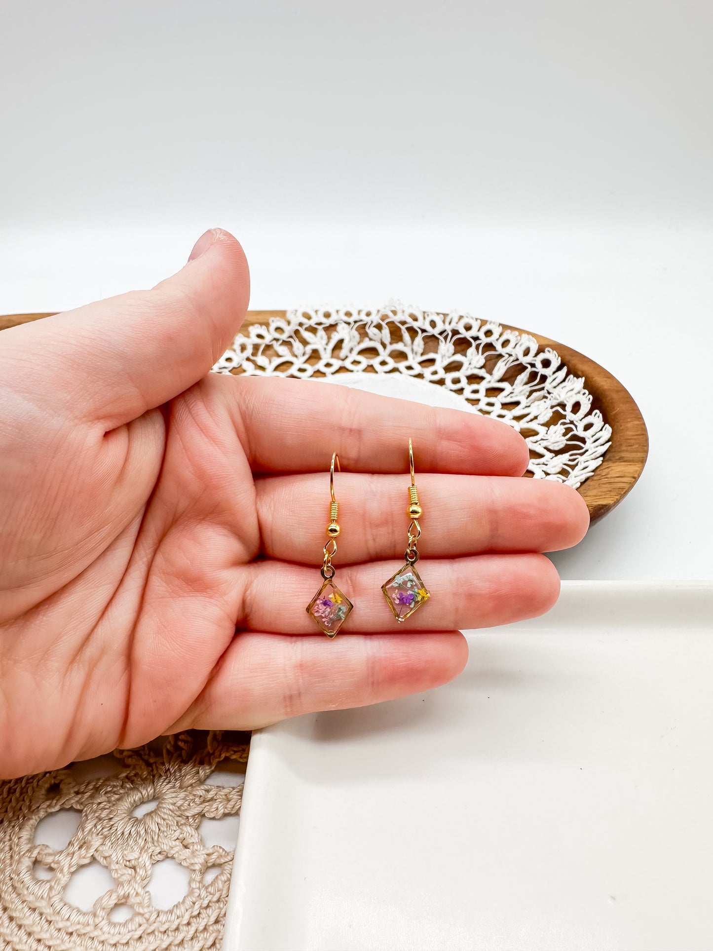 Dainty diamond dangles
