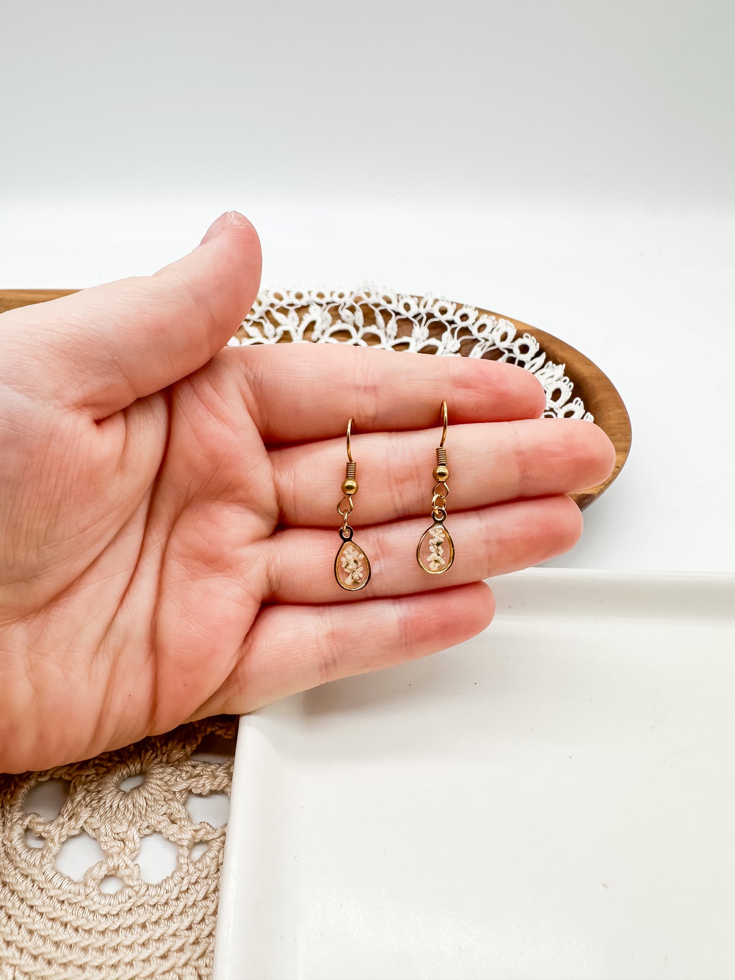 Dainty teardrop dangles