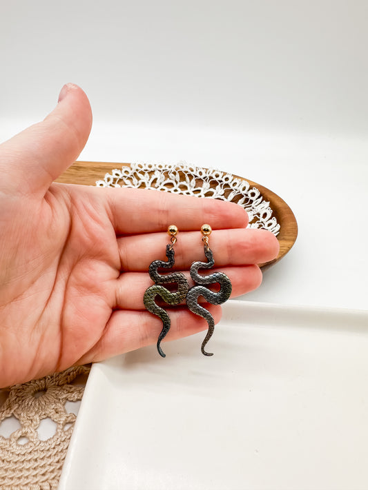 Snake earrings