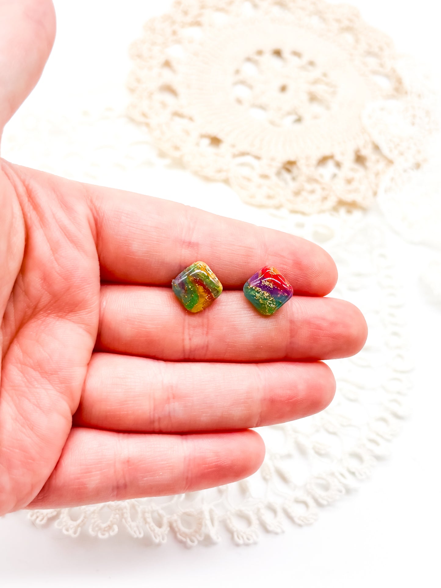 Rainbow studs in multiple options